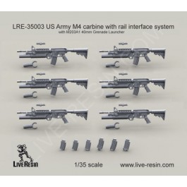 US Army M4 carbine with M203A1 40mm Grenade Launcher