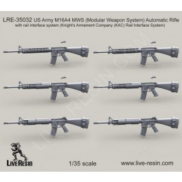 US Army M16A4 MWS (Modular Weapon System) Automatic Rifle with KAC rail interface system 