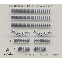MK19-3/MK47 40 mm ammo belts