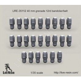 40 mm grenade 12rd bandolier/belt