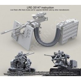50 Caliber feed chutes (this model is made by flexible resin)