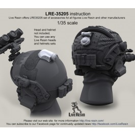 Helmet Lamp set - Manta Strobe helmet lamp and VIP Light