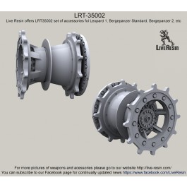 Drive wheels  for Diehl 139E2 workable track - Leopard 1, Bergepanzer Standard, Bergepanzer 2, etc. 