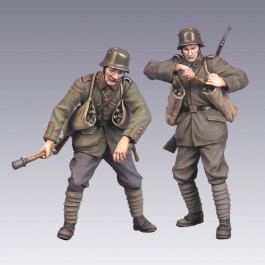 The German soldiers  WWI 2 figures