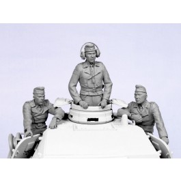 German tank crew №2.  Summer 1935-44.  Three figures. 