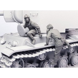 Soviet tank crew KV-1, KV-2.  Summer -Autumn 1941-42.  Two fig. 