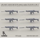 USSOCOM SCAR weapon system FN SCAR-H - Mk. 17 Standard Std and Standard Std with suppressor military SCAR-D-sd Advanced armament corp