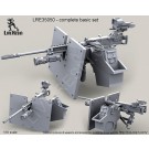 M2 Browning .50 Caliber Machine Gun on MK93 Machine Gun Mount, high adjustable pedestal and wide S.A.G. (Save-A-Gunner) armour shield and Surefire HellFighter Mount barrel bracket, Night Reaper CSWL (Crew Served Weapon Light), M2 NV sight mount and DCL401