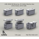 M2 Browning .50 Caliber Machine Gun ammo boxes, ammo belts