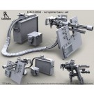 M134D Minigun with M89A Surefire HellFighter Mount Assembly on heavy pedestal and S.A.G. (Save-A-Gunner) armour shield (window variant) with late barrel clamp and 3000 Round Vehicle Magazine with Booster Assembly and SLAB battery