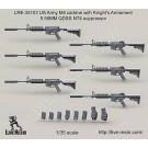 US Army M4 carbine with Knight's Armament 5.56MM QDSS NT4 suppressor