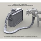 M134D 3000 Round Vehicle Magazine with Booster Assembly and ammunition feed chutes