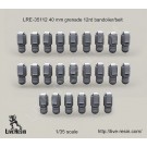 40 mm grenade 12rd bandolier/belt