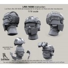 Crye Airframe helmet with cover and choops with head, 1/16 scale