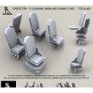 Ballistic Supplies HMMWV Armored Seat, compatible with HMMWV from all manufacturers Tamiya, Academy, Bronco, Italery, etc. Total 25 details in set