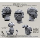 Airframe helmet with cover and choops with head