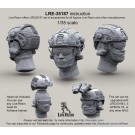 Airframe helmet with helmet cover with headsets rail adaptor