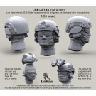 Uncovered MICH 2000 helmet with Helmet Rail System and Norotos universal NVG shroud