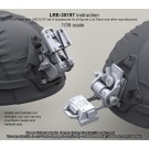 WILCOX L4 G24 NVG Helmet Mount closed and opened