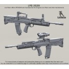 L85A2 SA80 Assault Rifle with iron sight and ACOG scope