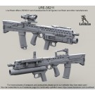 L85A2 SA80 Assault Rifle with H&K M320 GLM, iron sight and ACOG scope