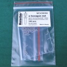  a standart hex nut, size S "on a turn-key basis" -0.9mm; diameter of the aperture for installation-0.6mm; 120 pcs.