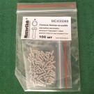  a bolt head on a washer, size S "on a turn-key basis" - 1.6mm; diameter of the aperture for installation-1.5mm;  100 pcs.