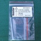  a nut on a washer, size S "on a turn-key basis" - 0.5mm; diameter of the aperture for installation-0.5mm;  160 pcs.