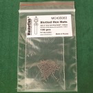  Slotted Hex Nuts, size S "on a turn-key basis" - 0.8mm; diameter of the aperture for installation-0.6mm;  130 pcs.
