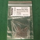  Slotted Hex Nuts, size S "on a turn-key basis" - 1.4mm; diameter of the aperture for installation-1.0mm;  110 pcs.