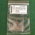  Slotted Hex Nuts, size S "on a turn-key basis" - 1.6mm; diameter of the aperture for installation-1.0mm;  100 pcs.