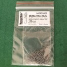  Slotted Hex Nuts, size S "on a turn-key basis" - 1.8mm; diameter of the aperture for installation-1.5mm;  100 pcs.