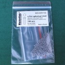  a flat spherical rivet, diameter of the head-1.8mm; diameter of the aperture for installation-1.5mm; 100 pcs.