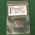  Slotted Hex Nuts on a washer, size S "on a turn-key basis" - 0.8mm; diameter of the aperture for installation-0.6mm;  130 pcs.
