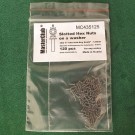  Slotted Hex Nuts on a washer, size S "on a turn-key basis" - 1.0mm; diameter of the aperture for installation-0.8mm;  120 pcs.