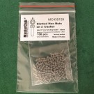  Slotted Hex Nuts on a washer, size S "on a turn-key basis" - 1.8mm; diameter of the aperture for installation-1.5mm;  100 pcs.