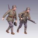 The German soldiers  WWI 2 figures with МG 08/15 German machine gun
