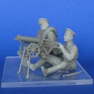 The Russian soldiers with Maxim machine gun  WWI (2figires+Maxim machine gun)