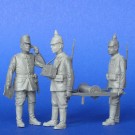 The German soldiers, signalman, phone operators,  WWI 3 figures