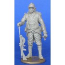 The French soldier with Chauchat light machine gun  WWI 