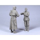 German feldaendarme with driver 1941-45. Two figures. 