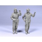 Soviet tank crew.  Summer 1941-42.  Two figures. 