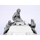 German tank crew №2.  Winter 1941-43.  Three figures. 