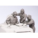 Lt.  Zinoviy Kolobanovs crew KV-1.  Summer -Autumn 1941-42.  Three figures. 