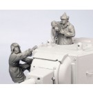 Soviet tank crew KV-2.  Winter 1939-44.  Two figures. 