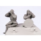 Soviet tank crew KV-2 early.  Winter 1939-44.  Two figures. 