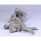 Soviet tankman and German infantryman.  Summer 41-43.  Two figures. 