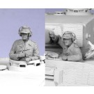 German tank crew, Commander and Driver.  1943-45.  Two figures. 