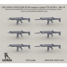 USSOCOM SCAR weapon system FN SCAR-L - Mk. 16 Close Quarter CombatCQC and Close Quarter CombatCQC with suppressor military SCAR-D-sd Advanced armament corp