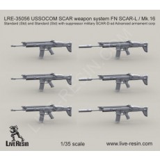 USSOCOM SCAR weapon system FN SCAR-L - Mk. 16 Standard Std and Standard Std with suppressor military SCAR-D-sd Advanced armament corp